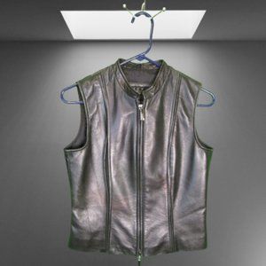Siena Studio Leather Vest Women’s Size XS